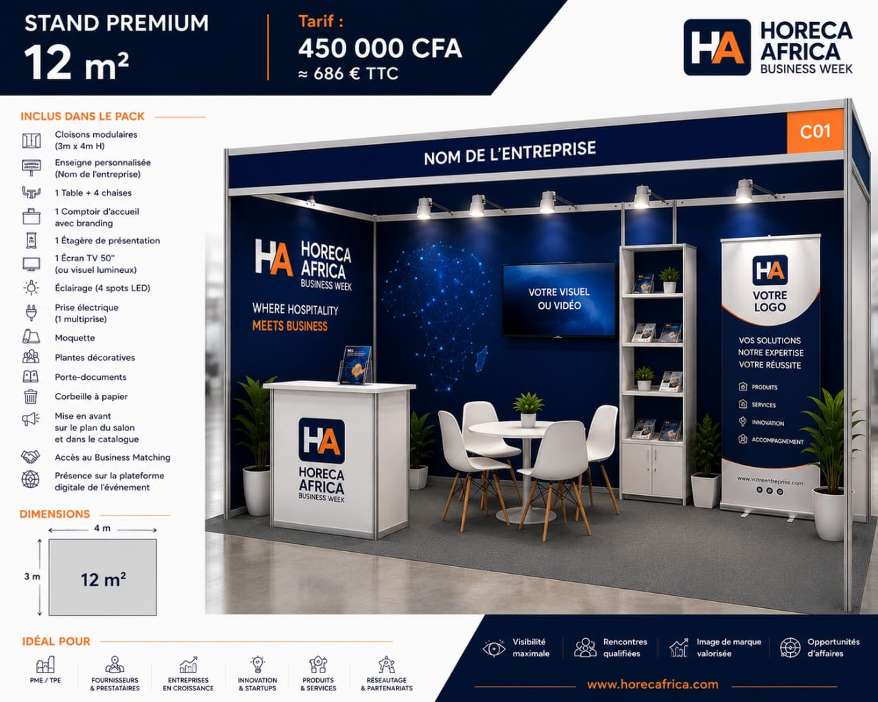 Stand Premium 12 m²