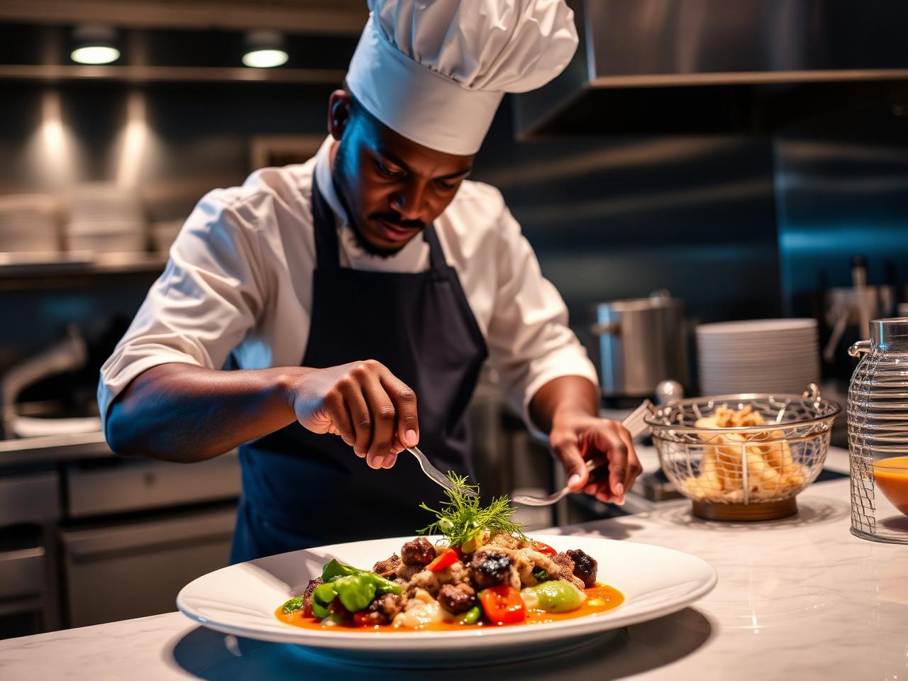 Chef en cuisine lors du salon HORECA Africa